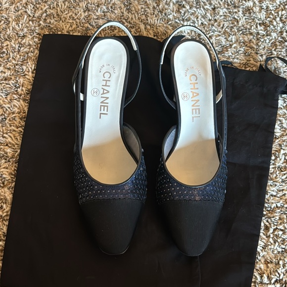 Chanel slingbacks sequins. - Picture 2 of 7